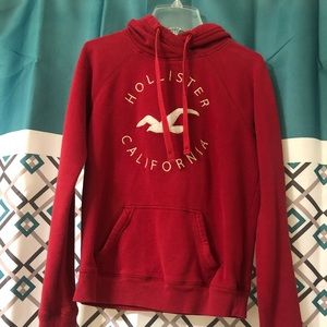 Red American eagle hoodie